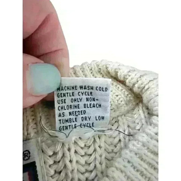 Vtg Gulf Traders Sz XL Chunky Knit Pullover‎ Sweater Cozy Cabincore - Picture 9 of 13